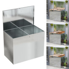 Livestock Horse Food Storage Dog Feed Bin Galvanized Steel Organizer Container