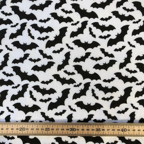 Poplin polycotton fabric black - polycotton,