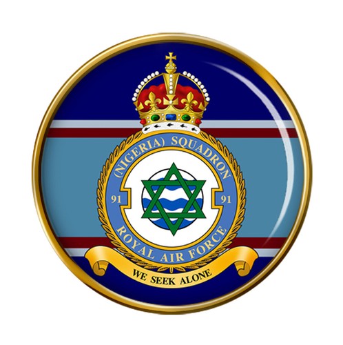 Squadron raf pin badge - 91, squadron,