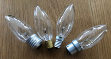 Screw In / Bayonet Incandescent Candle Light Bulbs Lamp Traditional Type 10 Pack
