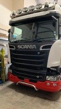  TO FIT SCANIA R  2005 -2018 MIDDLE LOW BUMPER  STAINLESS STEEL LIGHT BAR 5 LEDS