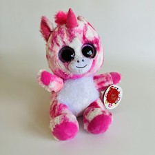 Keel Toys Animotsu Dreamy 25cm Pink Unicorn Soft Toy Cuddly Big Eyes Plush