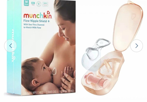 Munchkin flow nipple - nipple, shield+