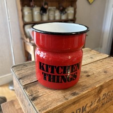 Vintage red enamel kitchen - red,