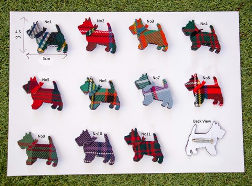 Handmade scottie dog brooch - handmade, brooch.