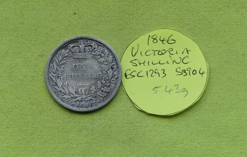 1846 silver one - one, shilling
