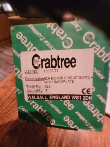 Crabtree c50 63amp triple - c50,