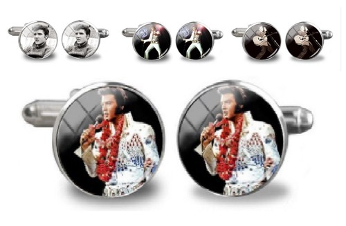 Gift bag silver tone elvis - silver,