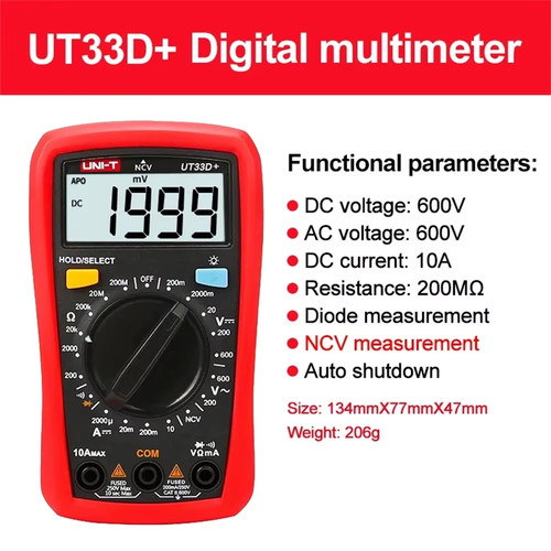 Multimeter digital ut89xd - digital,