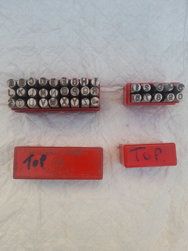 Metal number letter - metal, stamps