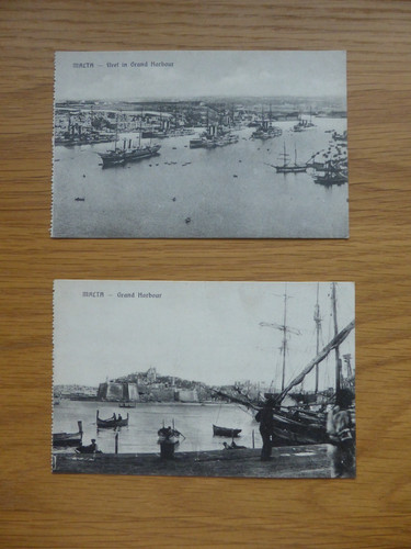 Vintage postcards of malta - x,