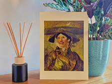 c1934 Art Print – The Shrimp Girl by William Hogarth – Mounted & Ready to Frame