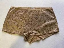 LADIES JD. WILLIAMS SATIN ROSE BRIEF COLOUR NUDE WHT LRG X 2 -PACK