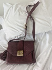 Burgundy Leather Biba Cross