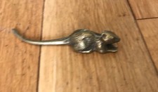 Retro Small Rat Figure Decor Brass Mouse Ornament Household (F3)