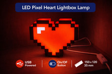 LED Pixel Heart  Lightbox |