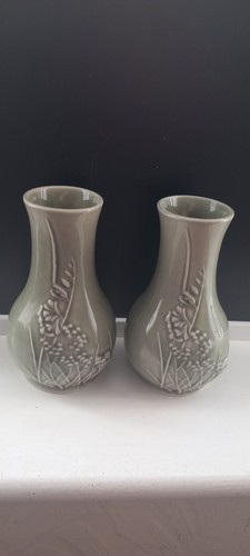 Honiton pottery green - pottery, x