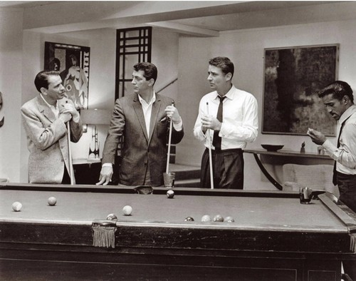 Rat pack pool poster black - rat,