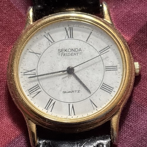 Sekonda gold tone quartz - sekonda,
