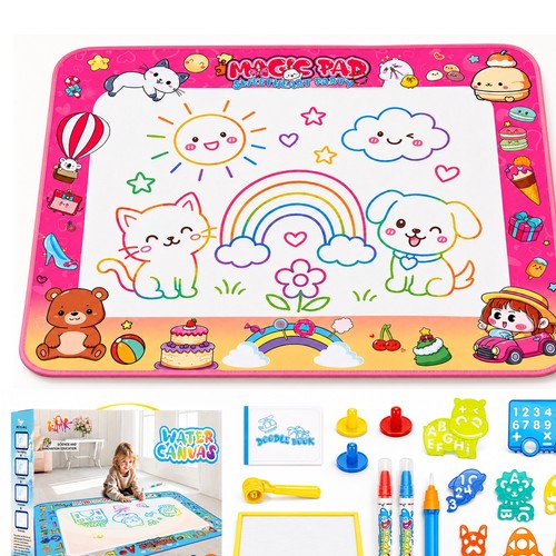 Water doodle mat 80x100cm - doodle,