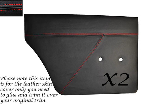 Red stitch rear door - red,