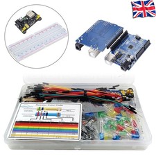Basic Electronics Starter Kit with UNO R3 Board Enclosure for Arduino Project UK