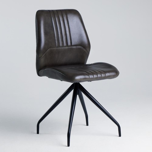 Grey leather seat - grey,