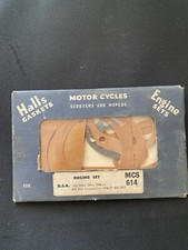 HALLS BSA ENGINE GASKET SET 350/500CC 1946-ON B32/B34 1946/1957 PARTS AS SHOWN