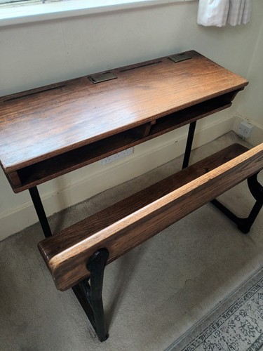 Antique oak and iron - oak, framed