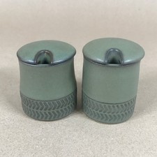 Pair of Vintage Denby Chevron