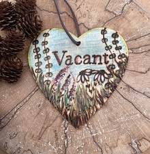 Handmade Toilet Engaged Vacant