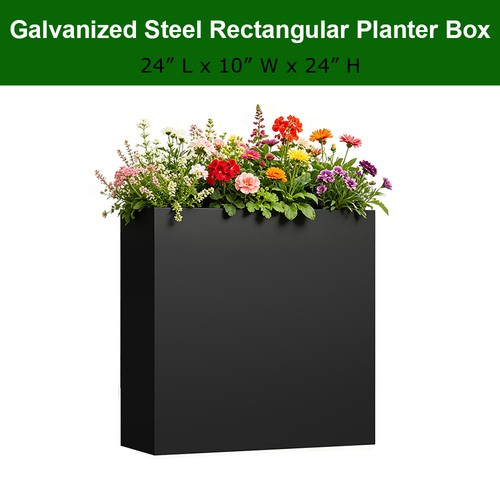 24x10x24 inch black - black, steel