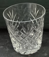 Cut Crystal Georgian Style Whisky Tumbler In The Manner Of Webb Corbett 8cm