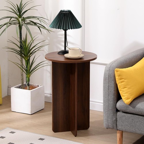 Round end table - round, sofa
