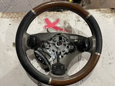 2003 ROVER 75 LEATHER SMOKESTONE STEERING WHEEL QTB001270LPR  G2D