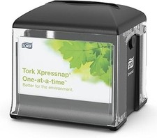 Tork 272808 Xpressnap Tabletop Napkin Paper Dispenser for N10 Napkins Black