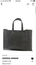 Georgio Armani leather Tote