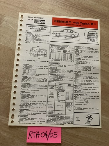 Automobile technical sheet - automobile,