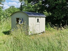 Shepherds Hut luxurious office sized garden building  flat pack 7ft X 12ft.