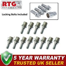 12x Bolts + 4x Locking Wheel Bolts For Peugeot 306 1993-2003 (Alloy Wheels)