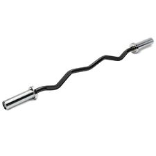 FitnessBug Olympic 2” EZ Curl Bar Home Gym Fitness Workout