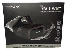 PNY The Discovry virtual reality headset 360 videos 3D gaming 4'' to 6'' Black