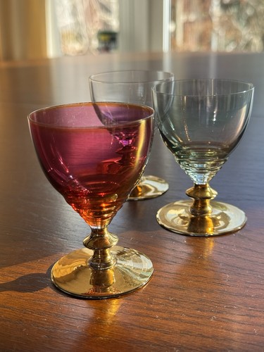 Set vintage glass - of, 3