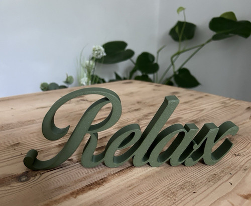 Relax sign word home decor - sign,