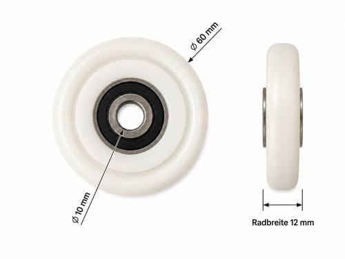 Roller wheel mm with - Ø,