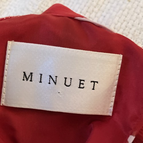 Minuet red white - red/white, floral