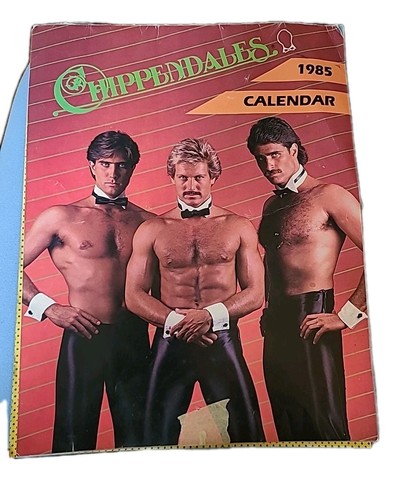 1985 chippendales calendar - chippendales,