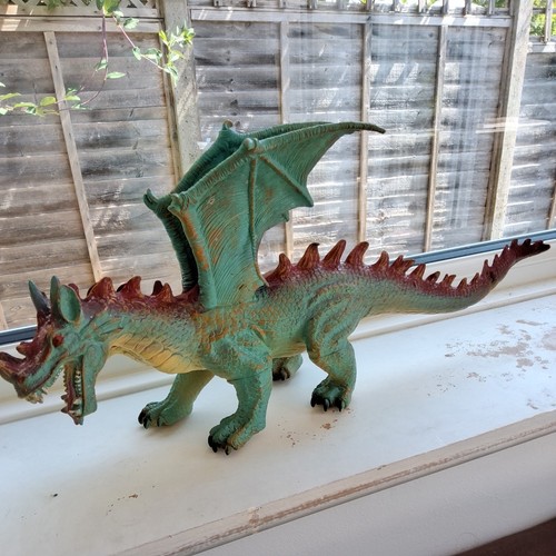 Two headed soft plastic dragon - two,