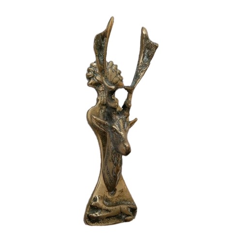 Vintage brass door knocker - brass,