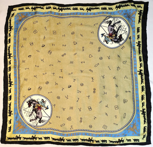 Wyoming traders silk scarf - wyoming,